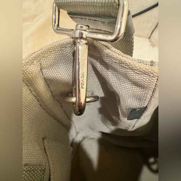 SOLD — Prada Canapa Tote Bag B2642B Canvas 2Way Shoulder Bag • Japan • EUC - Picture 7 of 16